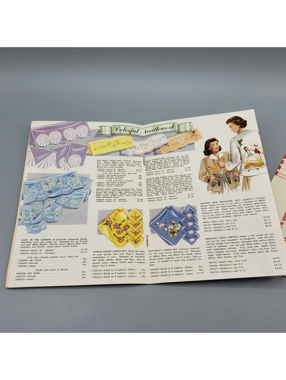 Vintage 1949-50 Catalog Aunt Ellen's Complete Guide to Needlework w/ Order Form